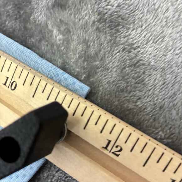 Travis Mathew Polo Shirt Mens Large Blue Stripe Short Sleeve Golf Stretch Preppy - Picture 8 of 9